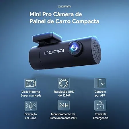 Câmera Veicular DDPAI N3 Pro GPS Frontal e Traseira
